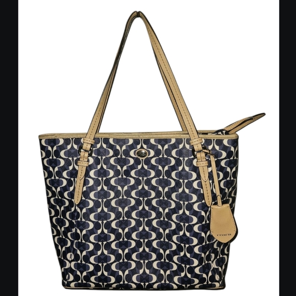 Coach Handbags - Coach Peyton Dream Blue Large Tote